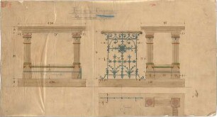 Dolmetsch, Heinrich; Ursprung; Ev. Pfarrkirche, Restaurierung - Altar (Grundriss, Ansichten)