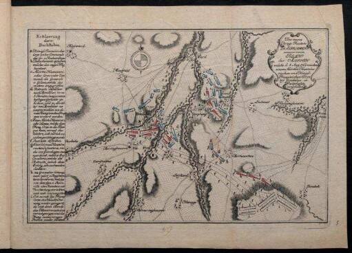 [...] 28. Supplement. Plan der Action welche d. 5. Aug: 1761 [...] beӱ Bredelar [...] vorgefallen.