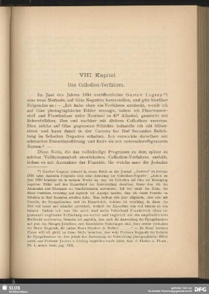 VIII. Kapitel. Das Collodion-Verfahren