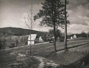Sächsische Schweiz. Königstein. Einzelen Gehöfte in der Landschaft