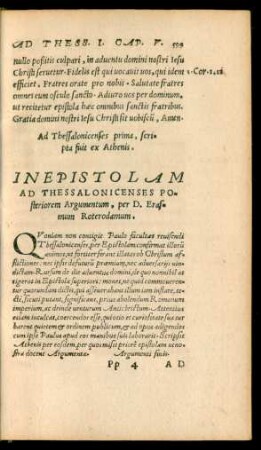 In Epistolam Ad Thessalonicenses Posteriorem Argumentum ...