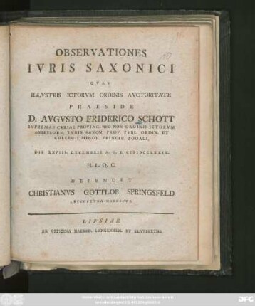 Observationes Ivris Saxonici