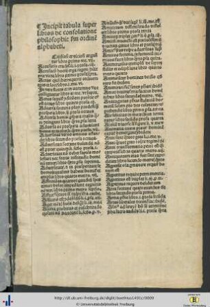 Tabula super libros de consolatione