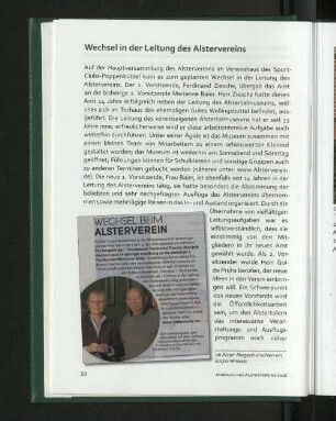 Wechsel in der Leitung des Alstervereins
