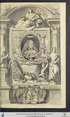 Carolus II. Rex Hispaniarum Indiarumque.