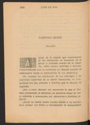 Capítulo XLVIII - Pesadilla