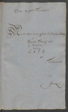 Nimm von uns Herr du treuer Gott; V (4), Coro, orch, bc