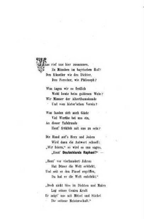 Zum vierhundertjährigen Albrecht Dürer-Jubiläum : Ein Toast gedichtet und gesprochen von George Morin beim Festmahl im Bayernischen Hof zu München am 21. Mai 1871