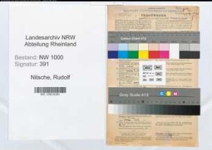 Entnazifizierung Rudolf Nitsche, geb. 13.09.1896 (Postinspektor)