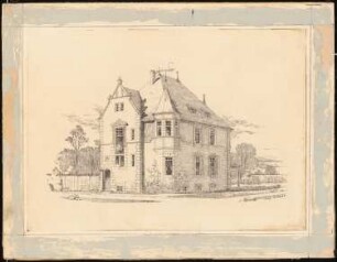 Landhaus: Perspektivische Ansicht