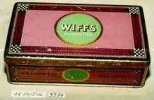 Blechdose für 100 Stück "WIFFS CIGARETTES"