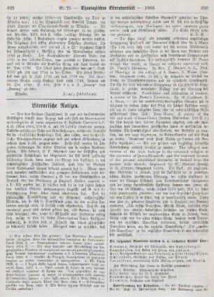 829-832 Literarische Notizen