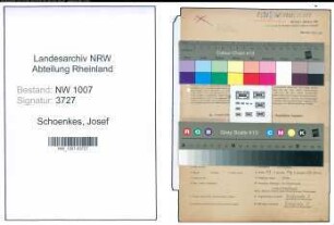 Entnazifizierung Josef Schoenkes , geb. 18.03.1902 (Landwirt)