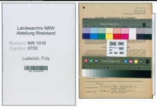 Entnazifizierung Fritz Luderich , geb. 10.02.1908 (Schlosser)