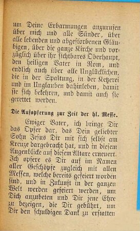 Tägliche Aufopferung aller hl. Messen