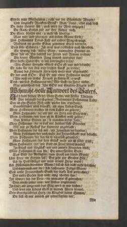 Wehmut-volle Antwort des Vaters
