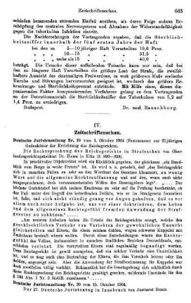 663-664, Deutsche Juristenzeitung Nr. 19, Nr. 20