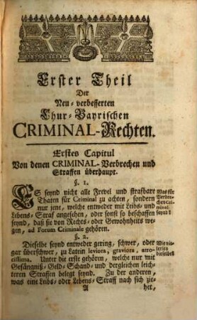 Codex Juris Bavarici Criminalis De Anno M.DCC.LI.