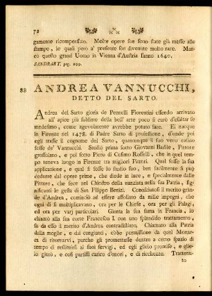 Andrea Vannucchi, Detto Del Sarto