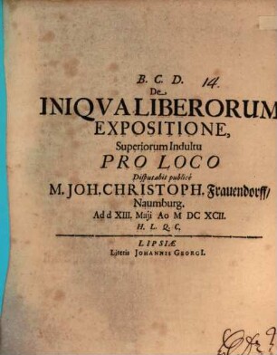 De iniqua liberorum expositione