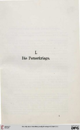 I: Die Perserkriege