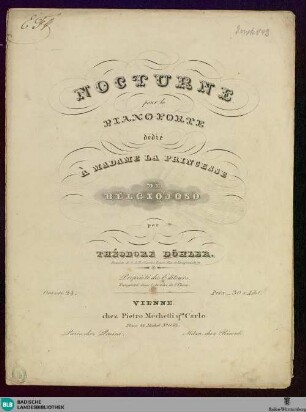 Nocturne pour le pianoforte : oeuvre 24