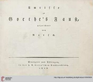 Umrisse zu Goethe's Faust
