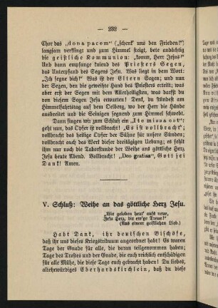 232-237, 5. Schluß: Weihe an das göttliche Herz Jesu