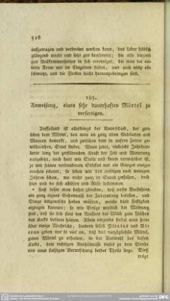 185. Anweisung, einen sehr dauerhaften Mörtel zu verfertigen