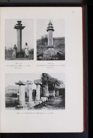 Abb. 151. Gedenksteine der I-Dynastie, 15. - 19. Jahrh.