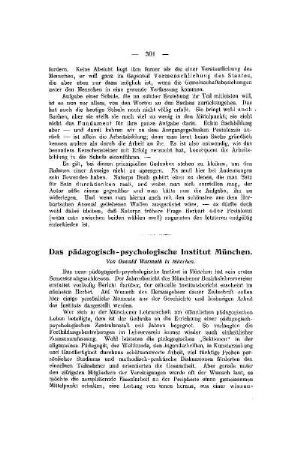 Das pädagogisch-psychologische Institut München