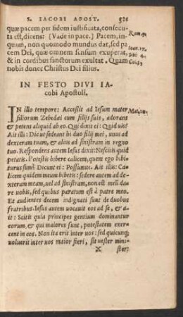 In Festo Divi Iacobi Apostoli.