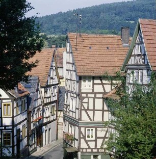 Straße : Bad Orb. Blick in die Kirchgasse