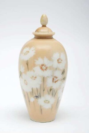 Deckelvase