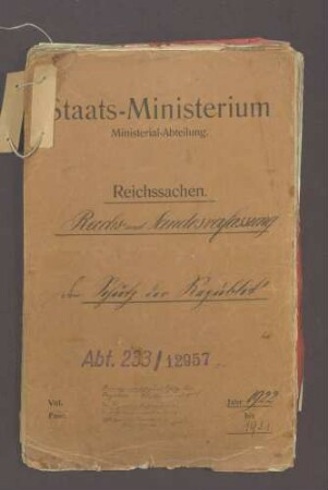 Der Schutz der Republik (I)
