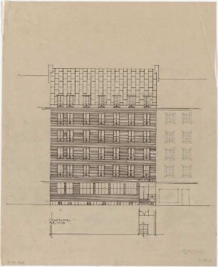 Döllgast, Hans; Fürstenstr.; Pension "Dachs" - Ansicht; Grundriss