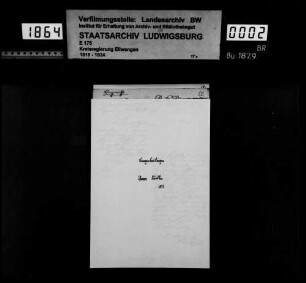 Bürgerrechtsangelegenheiten zu Langenbeutingen