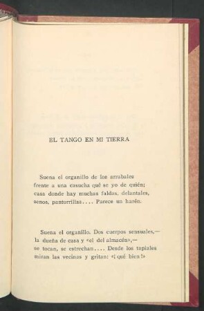 El tango en mi tierra