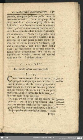 Caput XIII. De modo alios convincendi