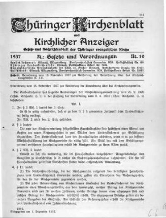 Nr. 10 : 1. Dezember 1937