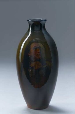 Vase mit Darstellung eines Indigenen