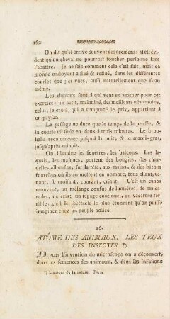 16. Autôme De Animaux. Les Teux Des Insectes