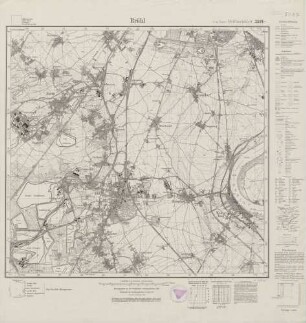 5107 (alte Nr.: 2971) Brühl, Meßtischblatt (4cm - Karte)