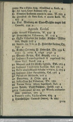 Agenda Eccles.