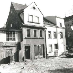 Colditz, Kirchgasse 4/2. Wohnhäuser (18. Jh.). Straßenansicht