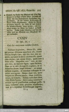 CXXIV De Offic. III, 1 Otii sui rationem reddit Cicero