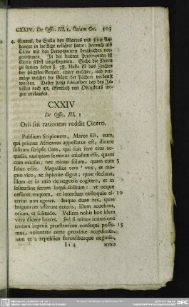 CXXIV De Offic. III, 1 Otii sui rationem reddit Cicero