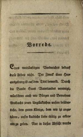 Antrittspredigt am zweiten Advent 1807 über Röm. 1, V. 16 in der Stadtpfarrkirche zu Ansbach