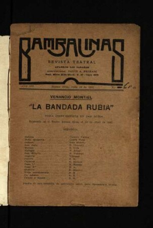 La bandada rubia : pieza costumbrista en dos actos