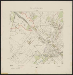 17 : [Niedersedlitz, Leuben, Lockwitz, Nickern, Prohlis, Reick, Seidnitz, Dobritz, Großzschachwitz], 1913 : 17 : [Niedersedlitz, Leuben, Lockwitz, Nickern, Prohlis, Reick, Seidnitz, Dobritz, Großzschachwitz]. - 1. Aufl. - 1:5 000. - [Dresden] : Stadtvermessungsamt , 1913. - 1 Kt. : mehrfarb.